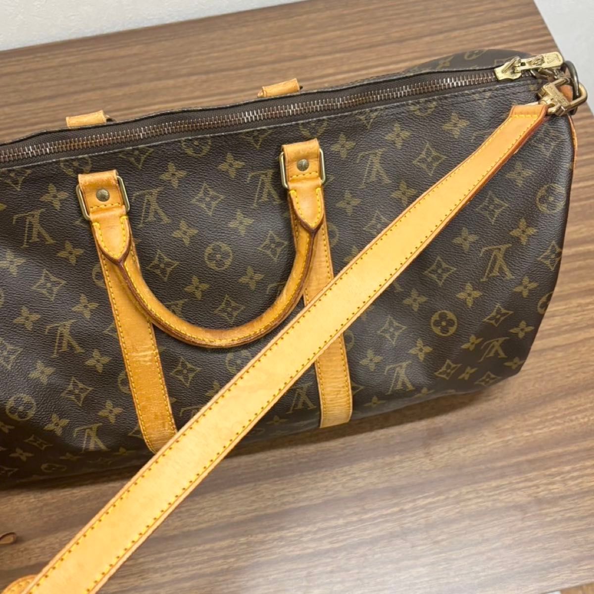 Louis Vuitton Keepall 50 Monogram Bandouli re Travel Bag M41416
