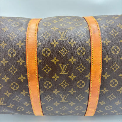 Louis Vuitton Keepall 60 Monogram Leather Boston Bag M41422 Brown