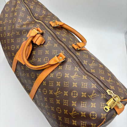 Louis Vuitton Keepall 60 Monogram Leather Boston Bag M41422 Brown
