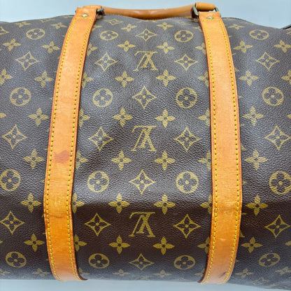 Louis Vuitton Keepall 60 Monogram Leather Boston Bag M41422 Brown
