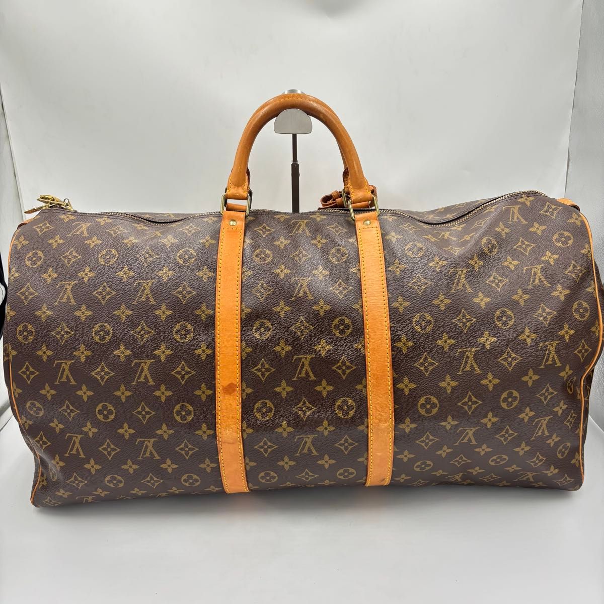 Louis Vuitton Keepall 60 Monogram Leather Boston Bag M41422 Brown