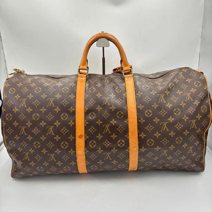 Louis Vuitton Keepall 60 Monogram Leather Boston Bag M41422 Brown