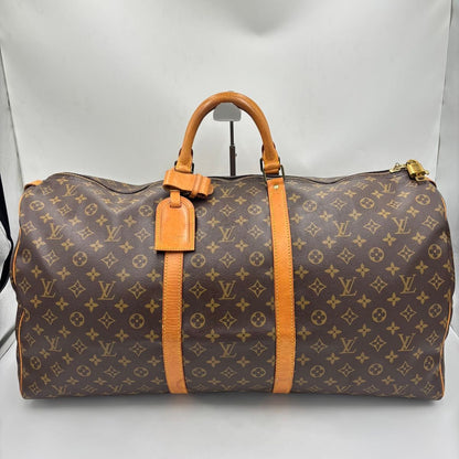 Louis Vuitton Keepall 60 Monogram Leather Boston Bag M41422 Brown
