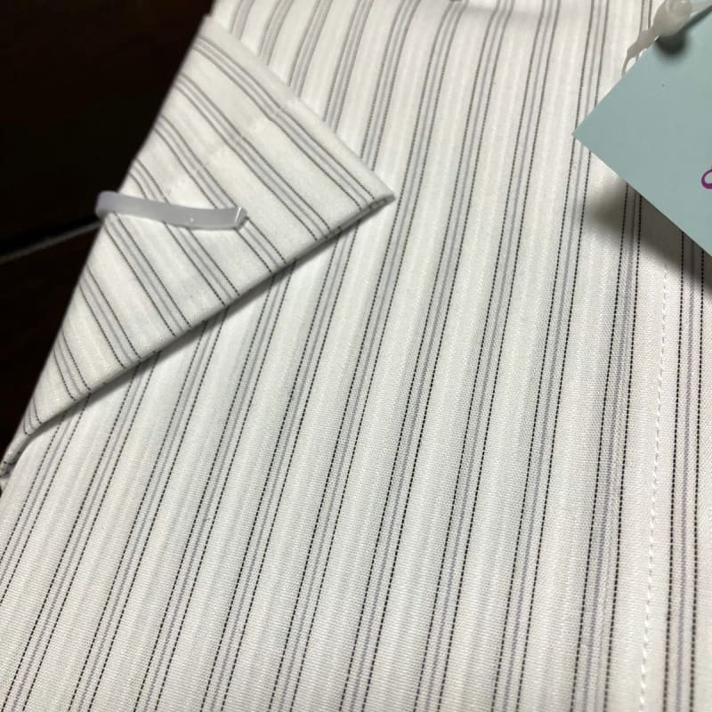 Shirts Kitchen Gray Black Stripe Short Sleeve Shirt M