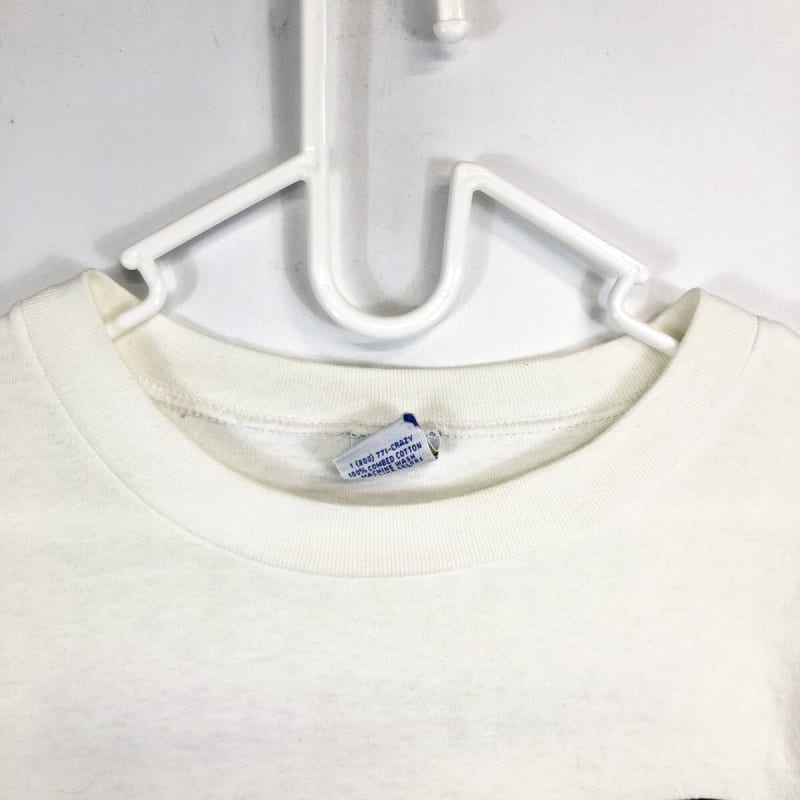90s USA Made Crazy Shirts Short Sleeve T-Shirt White L