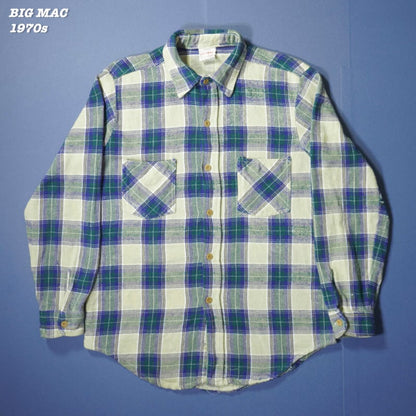 Big Mac Flannel Shirts 1970s M Vintage