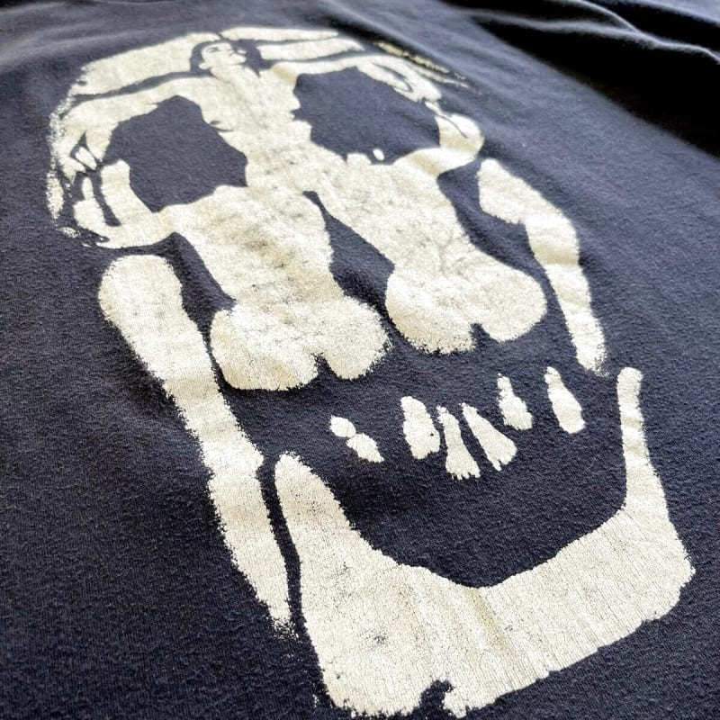 80s 90s Salvador Dali Skull Nude Optical Illusion T-Shirt Vintage