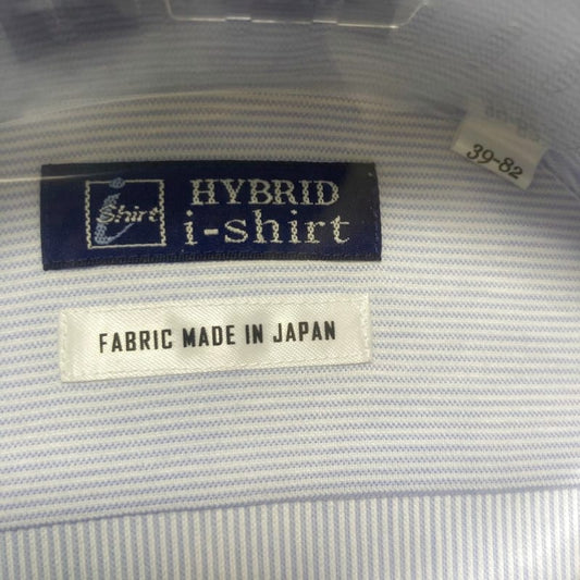 Anonymous Delivery M Size Long Sleeve Blue Button-Down Shirt Stripe Hybrid i-Shirts