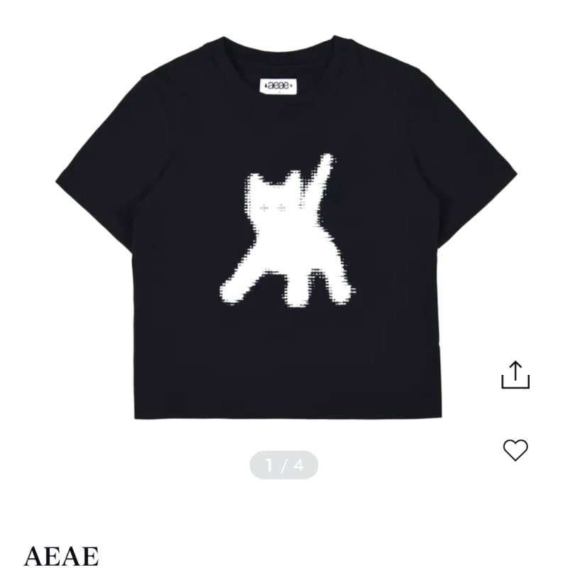 aeae Flashed Cats Eye Crop T-Shirts