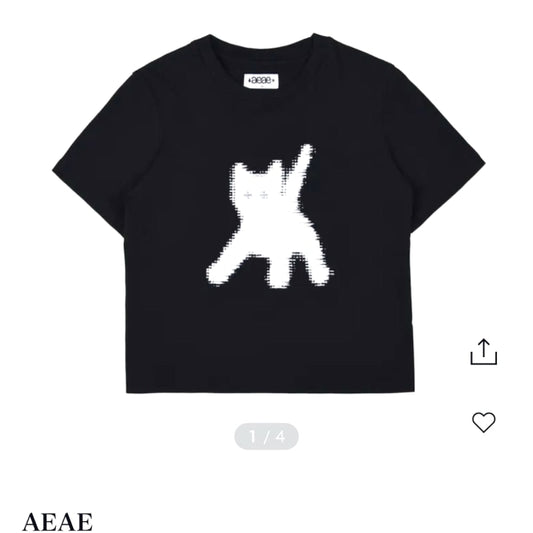 aeae Flashed Cats Eye Crop T-Shirts