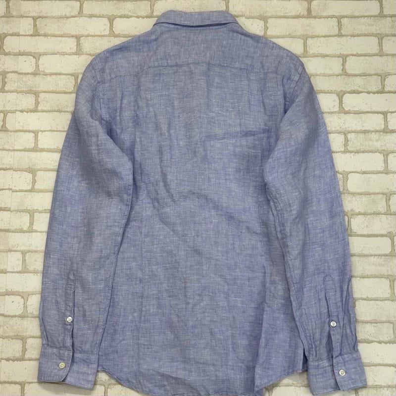 Takeo Kikuchi Linen Shirt with Faux Leather Detail