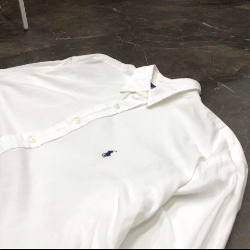 90s Ralph Lauren Button-Down Shirt White XL