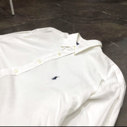 90s Ralph Lauren Button-Down Shirt White XL