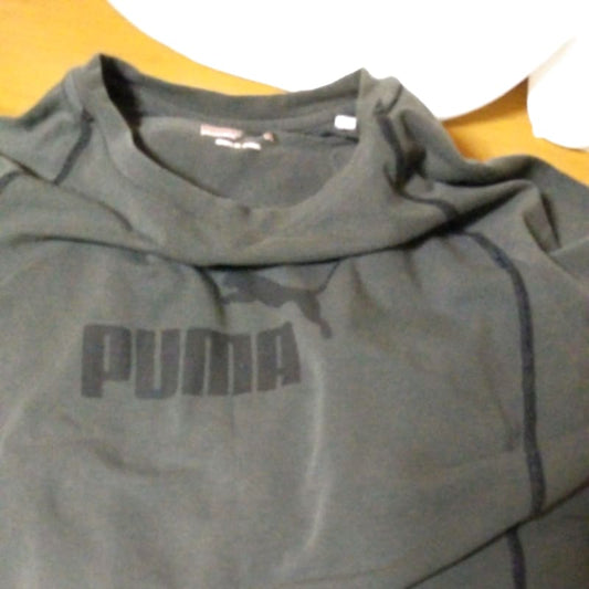 Puma Logo T-Shirt Dark Green M
