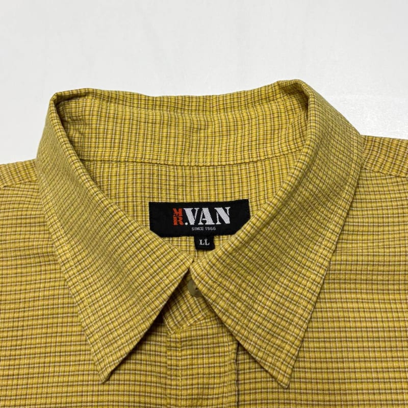 Mr. Van Short Sleeve Shirt Check Seersucker LL