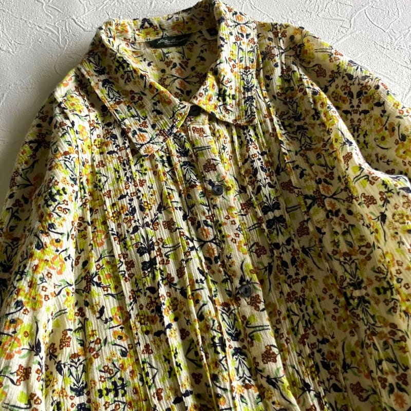 Eddie Bauer Floral Blouse Long Sleeve Shirt