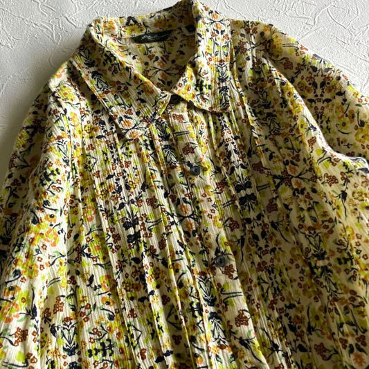 Eddie Bauer Floral Blouse Long Sleeve Shirt