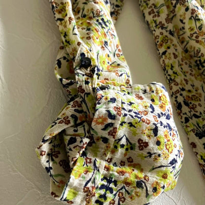 Eddie Bauer Floral Blouse Long Sleeve Shirt