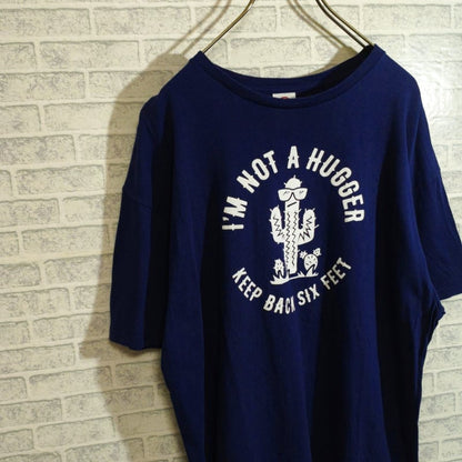Delta Cactus Print Short Sleeve T-Shirt Navy XL