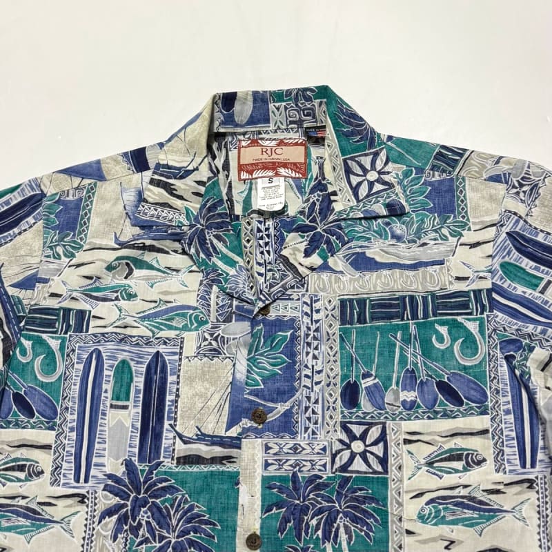 RJC Aloha Shirt Reverse Print Size S