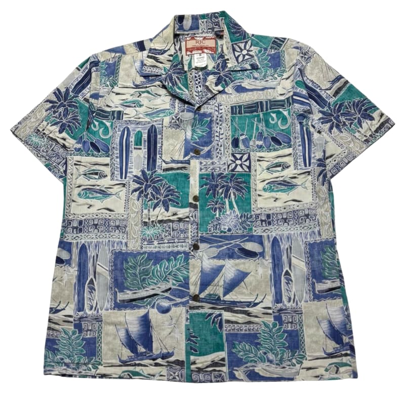 RJC Aloha Shirt Reverse Print Size S