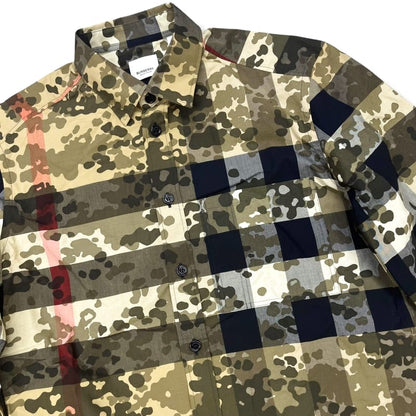 Burberry Camouflage Check Long Sleeve Shirt