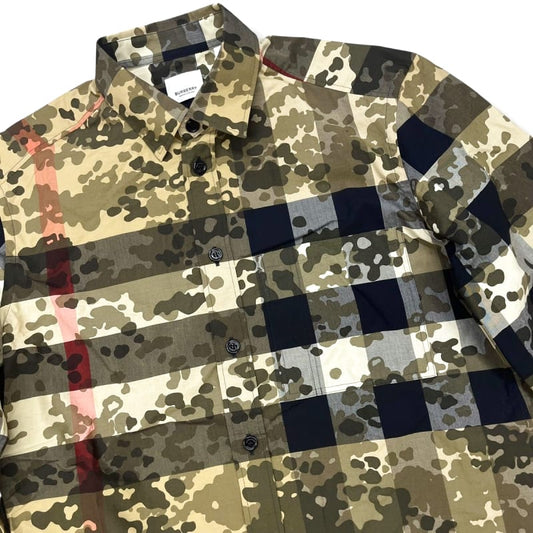 Burberry Camouflage Check Long Sleeve Shirt