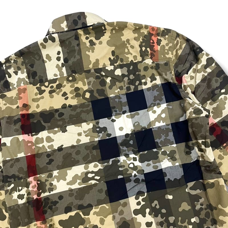 Burberry Camouflage Check Long Sleeve Shirt