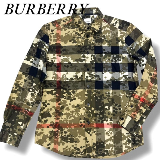 Burberry Camouflage Check Long Sleeve Shirt