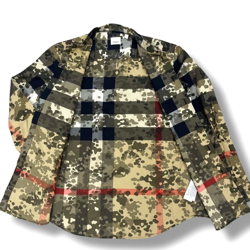 Burberry Camouflage Check Long Sleeve Shirt