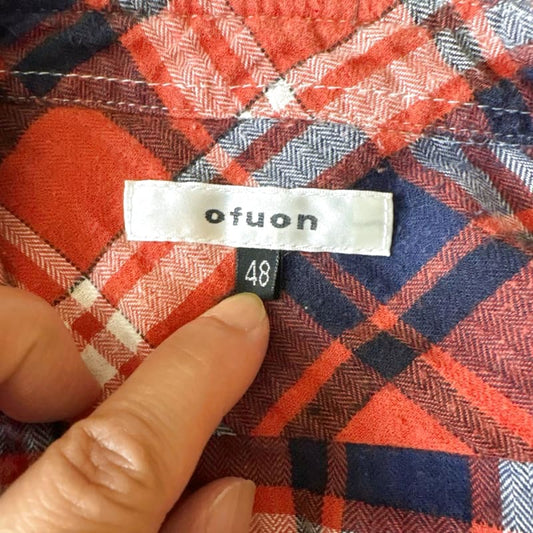 Ofuon Check Shirt 48 Flannel Shirt