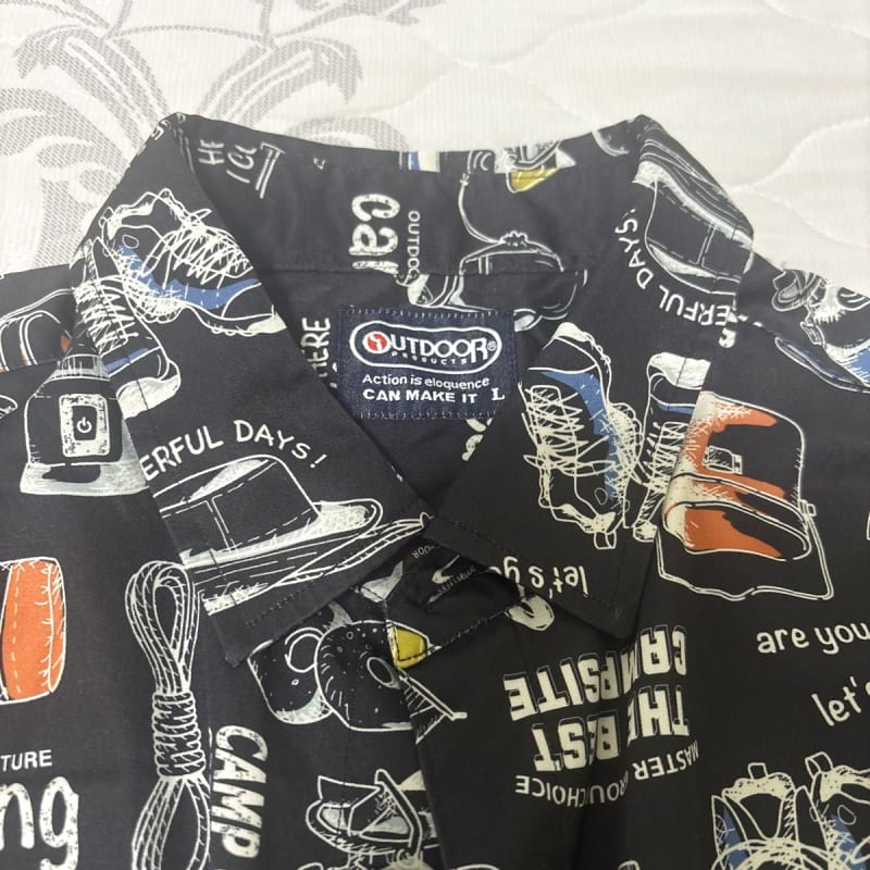 Outdoor Products Short Sleeve Shirt L Size Black