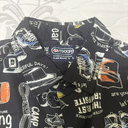 Outdoor Products Short Sleeve Shirt L Size Black