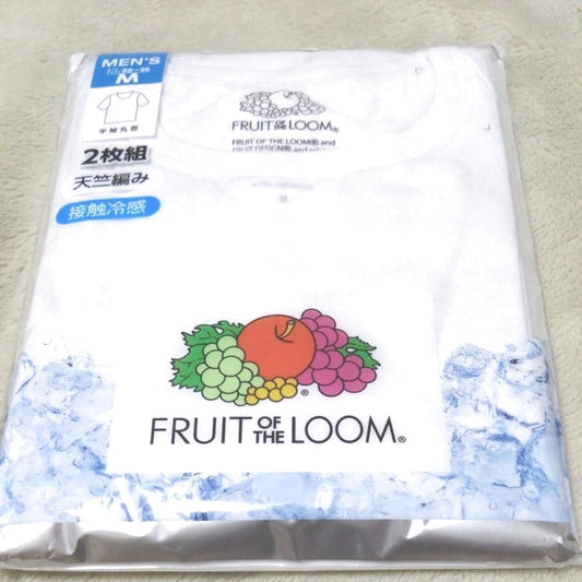 Fruit of the Loom Men's Under Shirt White M Size 2 Pack