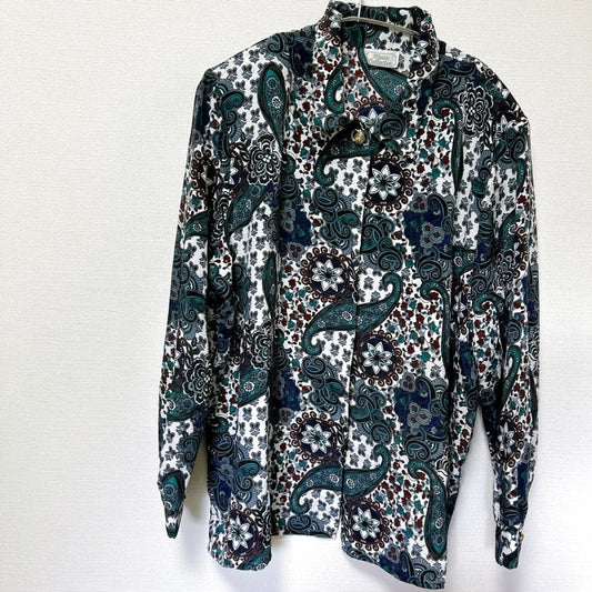Classic Collection Long Sleeve Shirt Paisley Pattern Size 20W/40