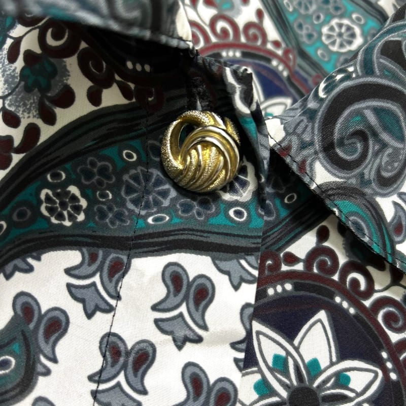 Classic Collection Long Sleeve Shirt Paisley Pattern Size 20W/40