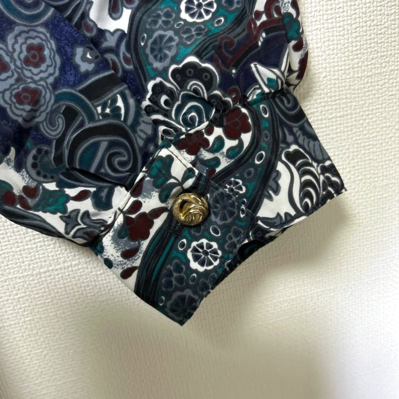 Classic Collection Long Sleeve Shirt Paisley Pattern Size 20W/40