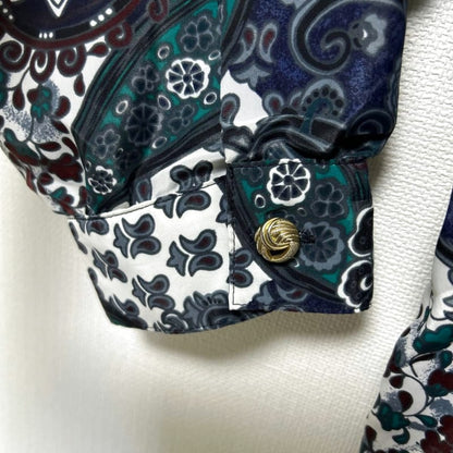 Classic Collection Long Sleeve Shirt Paisley Pattern Size 20W/40