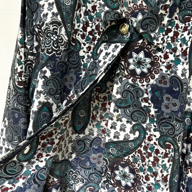 Classic Collection Long Sleeve Shirt Paisley Pattern Size 20W/40