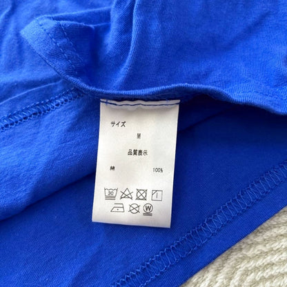 Kumanichi T-Shirt M Size Kumamoto Kumamon Kitano Blue