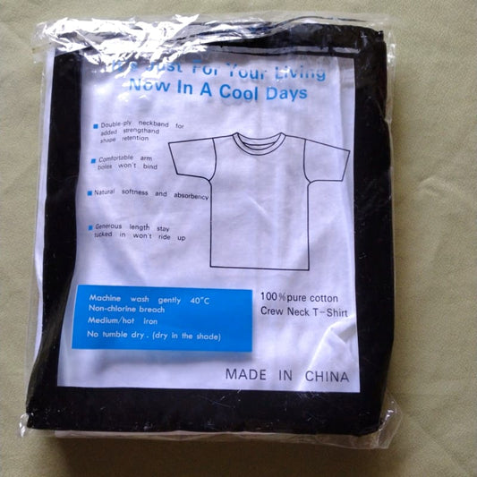 Unused Crew Neck Short Sleeve T-Shirt Set of 2 Size M White