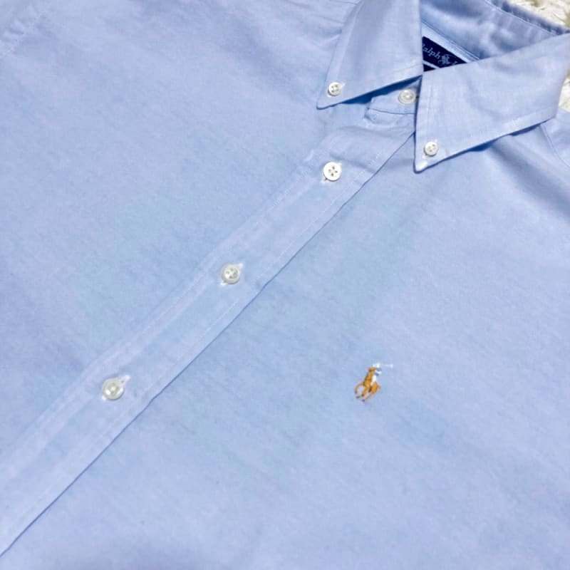Ralph Lauren Oxford Button-Down Long Sleeve Shirt Blue