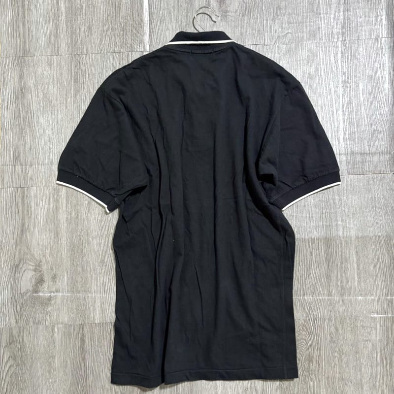 Black Filant Short Sleeve Polo Shirt L