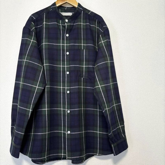 Sense of Place Urban Research Men's Check Long Sleeve Shirt Green M