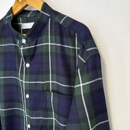 Sense of Place Urban Research Men's Check Long Sleeve Shirt Green M