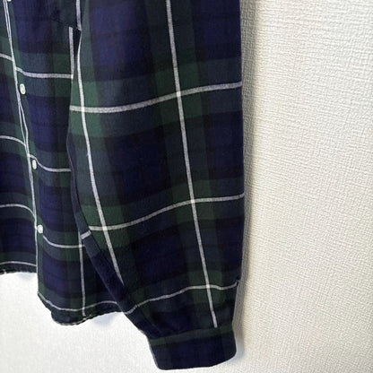 Sense of Place Urban Research Men's Check Long Sleeve Shirt Green M