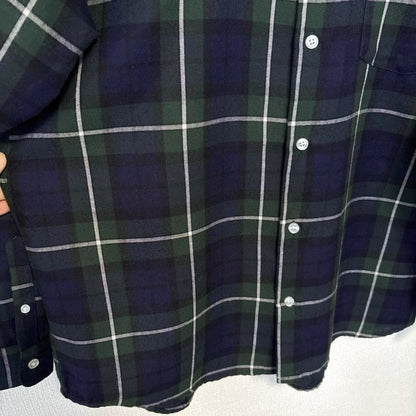Sense of Place Urban Research Men's Check Long Sleeve Shirt Green M