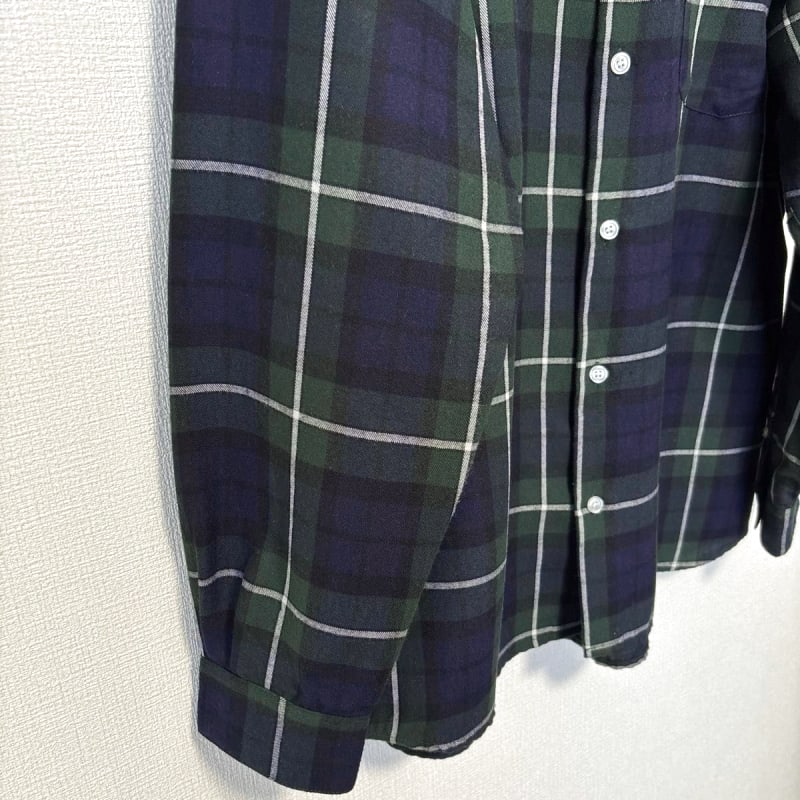 Sense of Place Urban Research Men's Check Long Sleeve Shirt Green M
