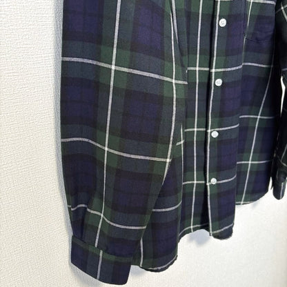 Sense of Place Urban Research Men's Check Long Sleeve Shirt Green M