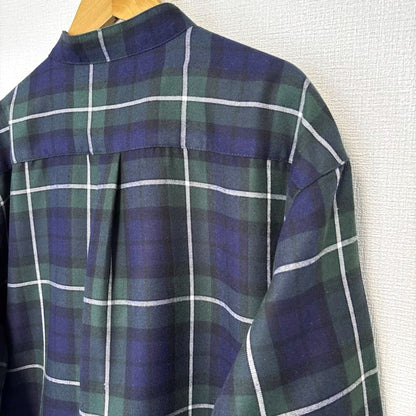 Sense of Place Urban Research Men's Check Long Sleeve Shirt Green M